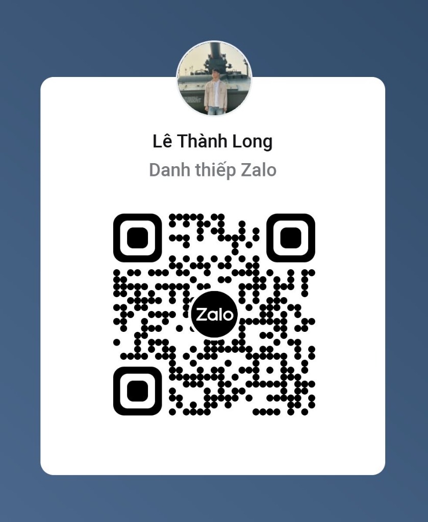 Mã QR Danh thiếp Zalo Lê Thành Long